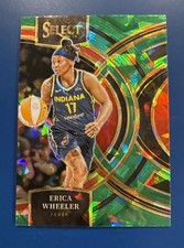2024 Panini Select WNBA #152 Erica Wheeler Green Ice Premier