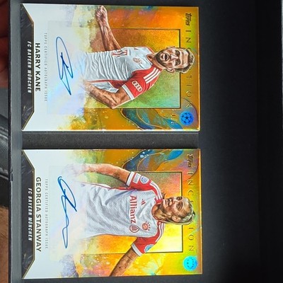 Topps Inception UCC 2023/24 - Harry Kane & Georgia Stanway (5/5 Auto Booklet) 