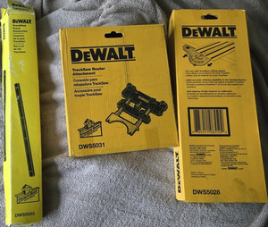 DEWALT TrackSaw Accessories DWS5031 DWS5033 DWS5028 Connector Router Guide NEW