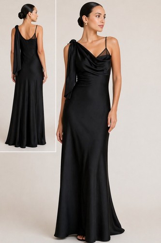 Diane von Furstenberg Shoulder Knot Slip Gown Long Dress Size 12 NWT - Picture 1 of 8