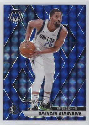2024-25 Panini Mosaic Blue Mosaic Prizm 169/199 Spencer Dinwiddie #34 0dc2
