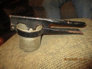 Potato Ricer Stainless Steel by  Sturdy Masher for Creamy Mashed Potatoes..