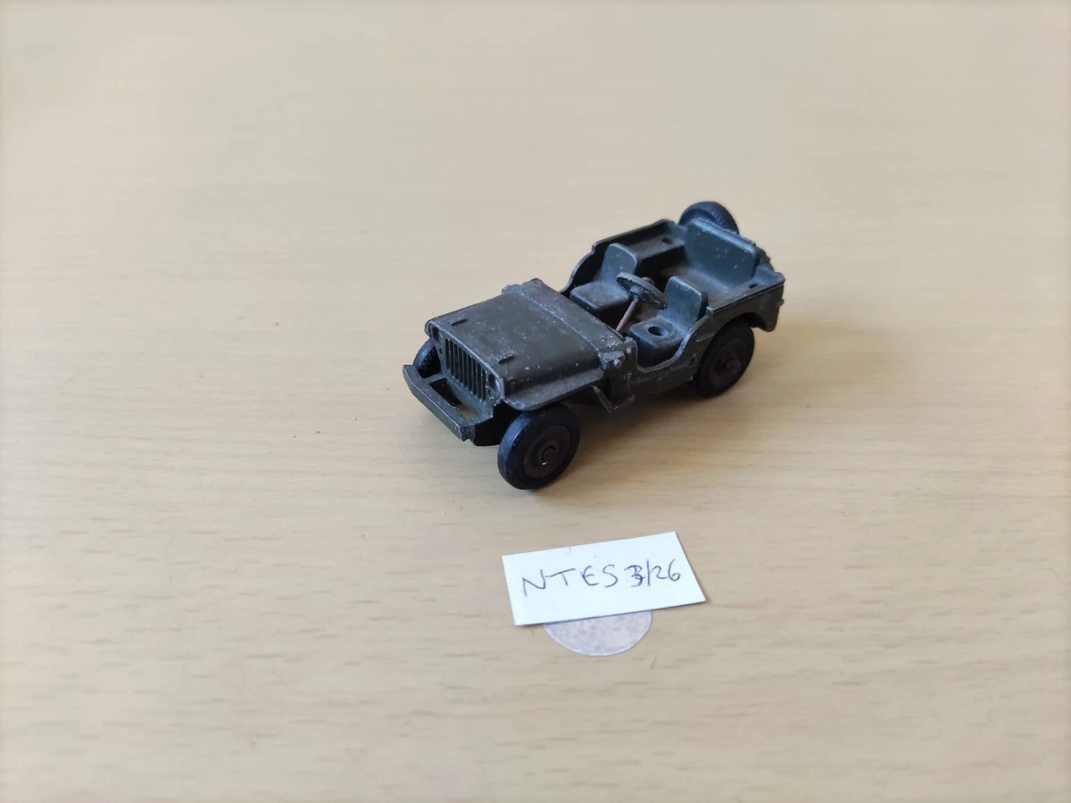 Jeep Bleue Dinky Toys France 1/43 – Roues Métal, Modèle 1948/49 – Miniature Collection
