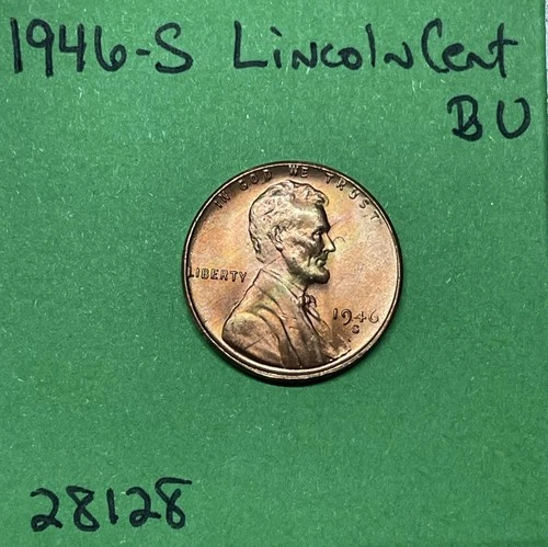 1946 S Lincoln Wheat Cent / Penny 1c BU Uncirculated US Coin