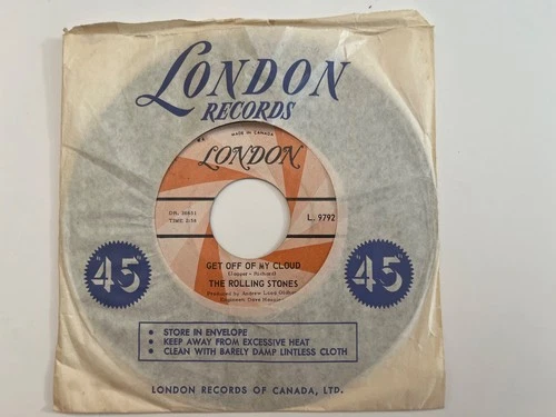 The Rolling Stones - Get Off Of My Cloud - Canada London - 45 EX