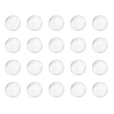 100Pack 9mm Solid Round Clear Glass Ball Boiling Stones Soda Lime Glass Beads