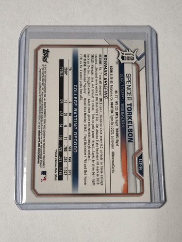 Mega caja cromada refractores Spencer Torkelson 2021 Bowman Prospects #BCP96 - Imagen 2 de 2