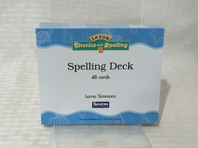 SAXON PHONICS & SPELLING / SPELLING DECK / 48 CARDS / GRADE 2