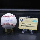 Derek Jeter Signed Rawlings OML Baseball Yankees Autograph Steiner COA D14379