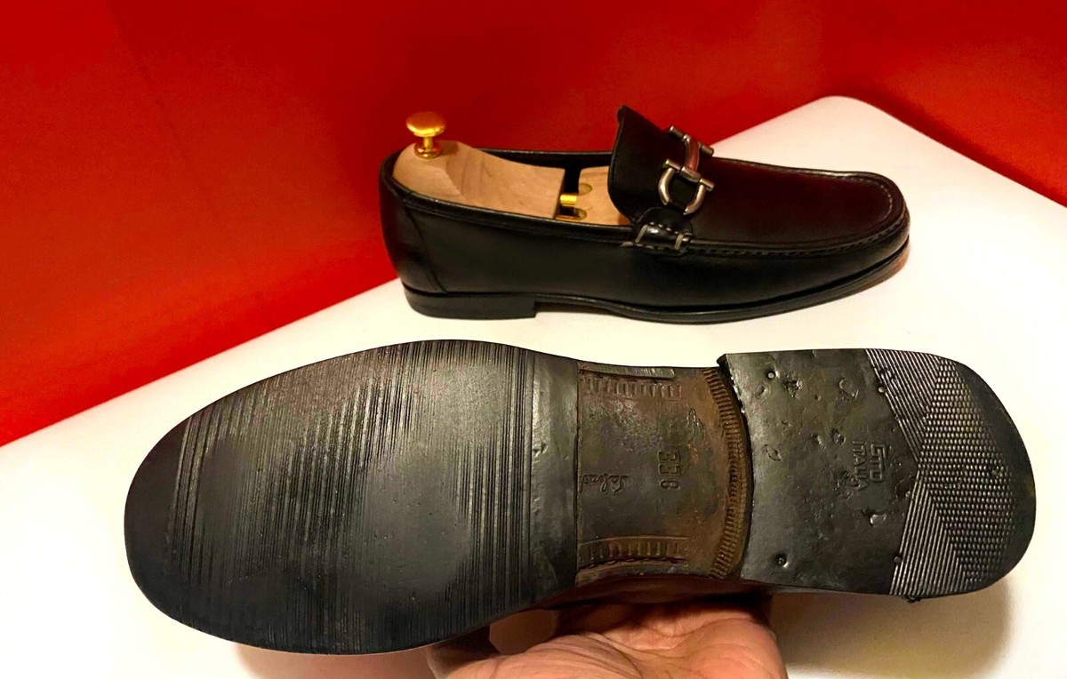 $849.00 !! FERRAGAMO LUXURY MEN BLACK LEATHER SILVER BIT'S $849.00 !! FERRAGAMO LUXURY MEN BLACK LEATHER SILVER BIT'S