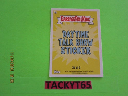 2016 GARBAGE PAIL KIDS TRASHY TV 2 SINGLE BASE CARD(S) NEW YOU CHOOSE - Picture 178 of 178