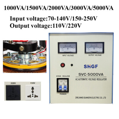 Output AC Regulator Home Automatic Voltage Stabilizer 1/1.5/2/3/5KVA 110V/220V