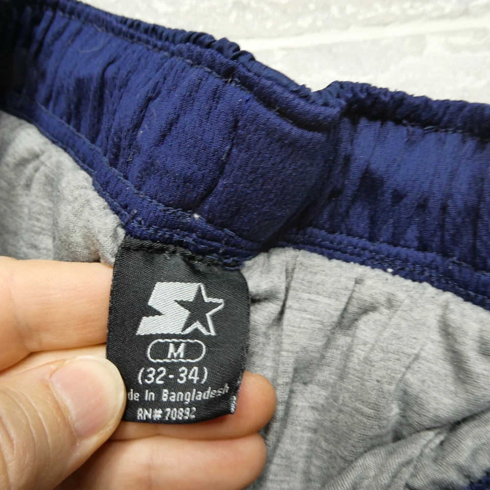 Pantalones deportivos tejidos de colección para hombre azules medianos forrados de poliéster con cremalleras al tobillo Foto 3 de 4