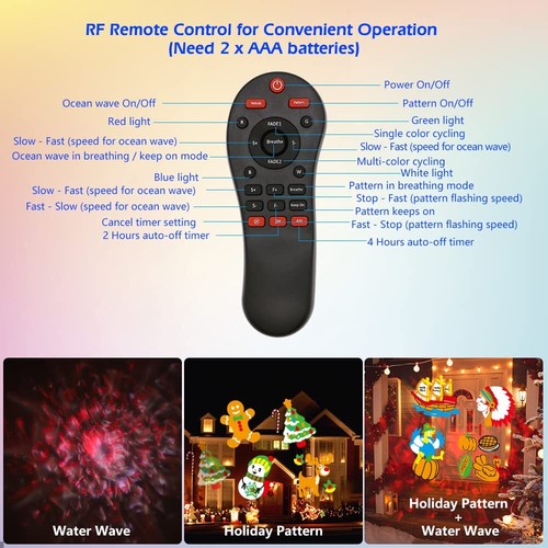 Waterproof Christmas Projector Lights for Xmas Party Garden Landscape Decor - Bild 3 von 8