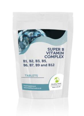 B Vitamins Super Complex x120 Tablets Letter Post Box SizeB1 B2 B3 B5 B6 B7 B9 b
