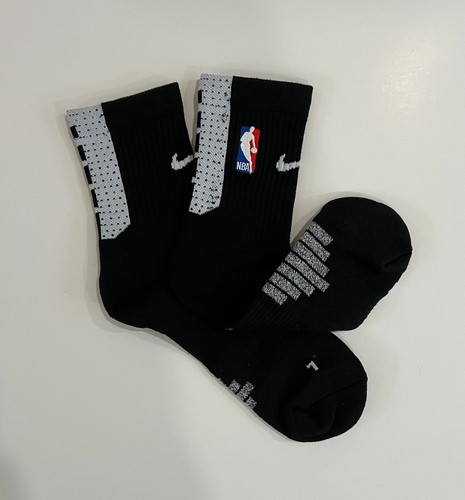Nike NBA ELITE Basketball Socks DRI-FIT Size Large. White & Black. Crew & Ankle. - Picture 9 of 9