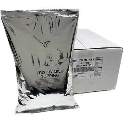 FROTHY CAPPUCCINO TOPPING 6 X 2 LB BAGS  POWDER MILK TOPPING CREAMER