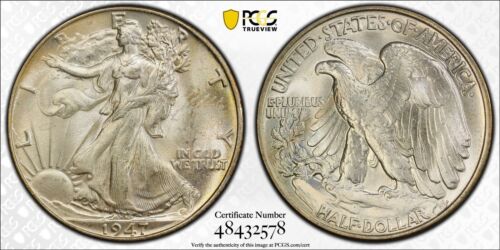 1947 Walking Liberty Half Dollar 50c - PCGS MS66 - Picture 1 of 3
