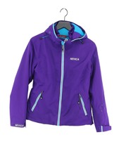 Nevica Women's Jacket Uk 12 Purple 100% Polyester Rain Coat