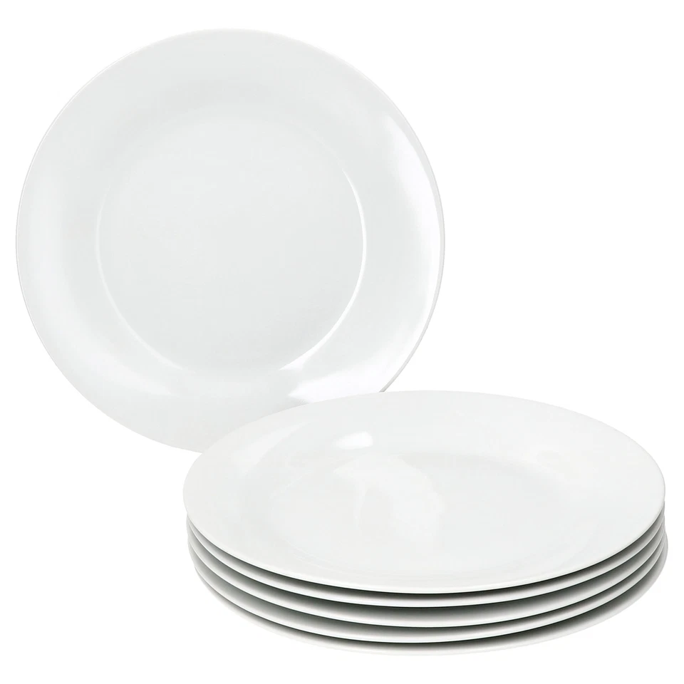 6x Tommy Speiseteller Ø24cm weiß Porzellan 6 Personen große Platte Ess-Teller - Bild 2 von 4