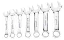 3/8" - 3/4" Stubby Combination Wrench Set, 7pcs, 12 Point. Williams JHW11030