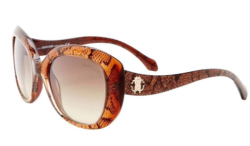NEW!! ROBERTO CAVALLI SRC002 0AGG Vintage Havana Square Full  display picture 3