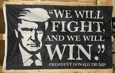 Donald Trump Fight 2024 Flag FREE SHIP MAGA Shooting Republican USA Sign 3x5  