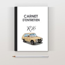 Carnet d'entretien R16 TX beige daim
