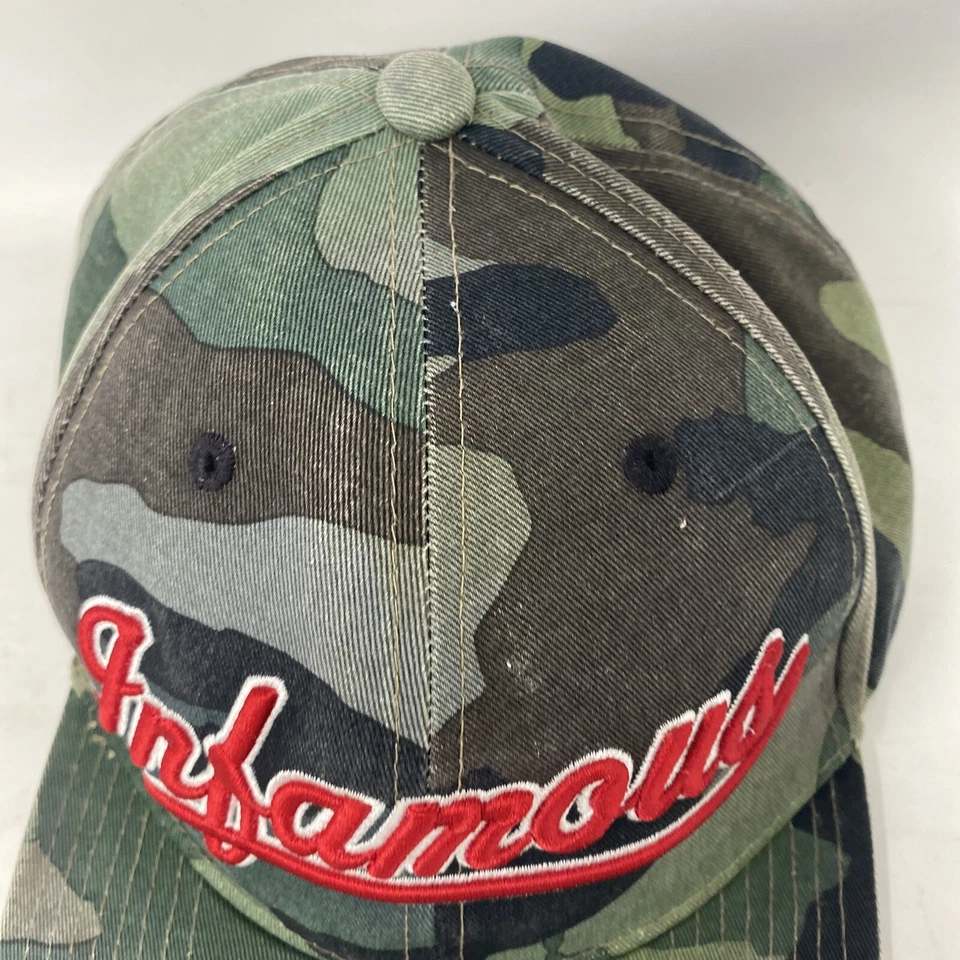 Rock Smith Infame Gorra Snapback Estilo Béisbol Camuflada y Roja Bordada Foto 3 de 4