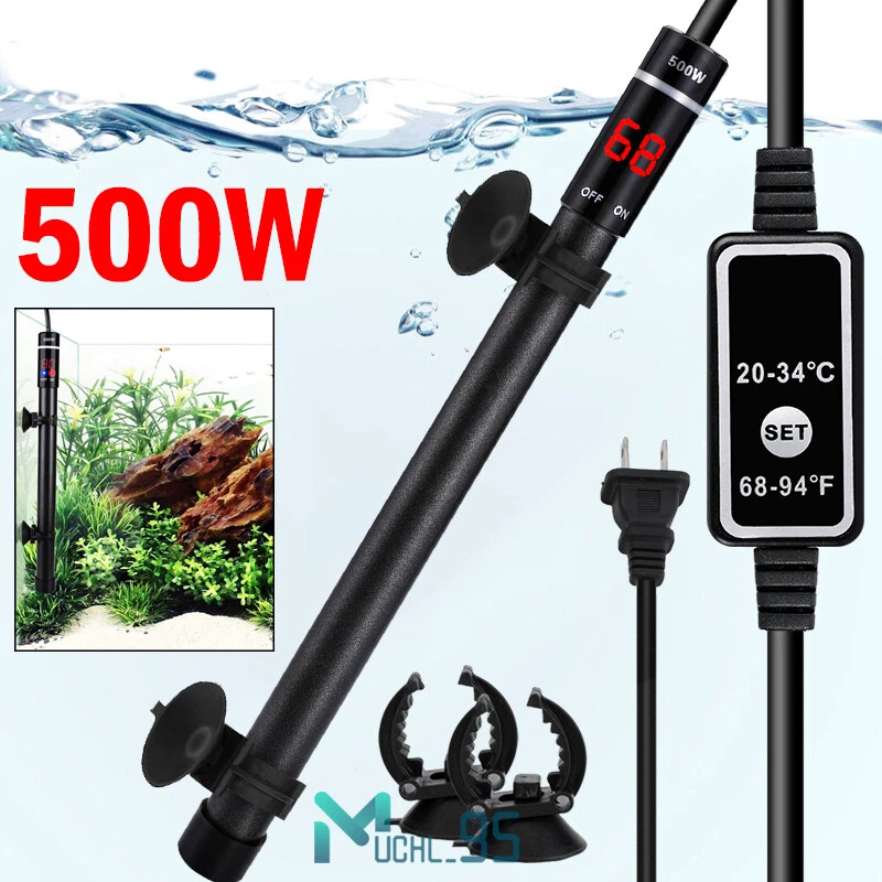 Calentador Digital Acuario 500W Termostato Sumergible Pecera Anti Explosión NUEVO Foto 3 de 4