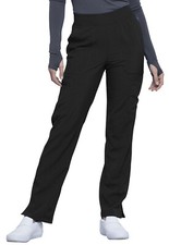 Scrubs Women's Cherokee Infinity CK065A Tapered Leg Pull-On Pant Black BAPS