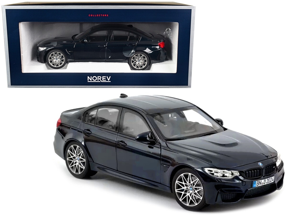 激安直営店 2017 Competition M3 BMW 1/18 Dark Diecast Metallic Blue ノレブ