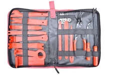 19pcs Trim Removal Tool Set Hand Tools Pry Bar Panel Door Interior Clip Kit