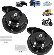 2 PCS Super Loud Car Horns, 12V Waterproof Air Horns Electric Snail Horn, 300DB