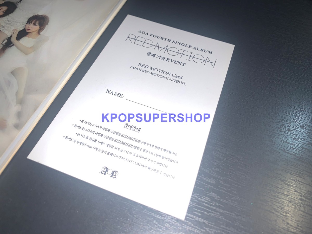 AOA 4th Single Album Vol. 4 Red Motion CD Photobook Great