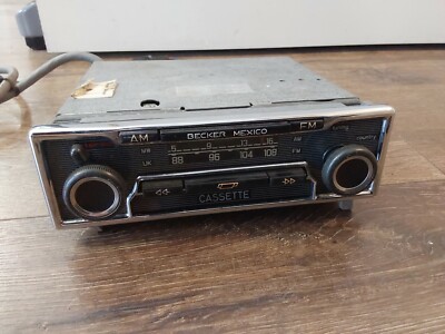 Becker Mexico Cassette AM FM Vintage Mercedes Ferrari Porsche 485