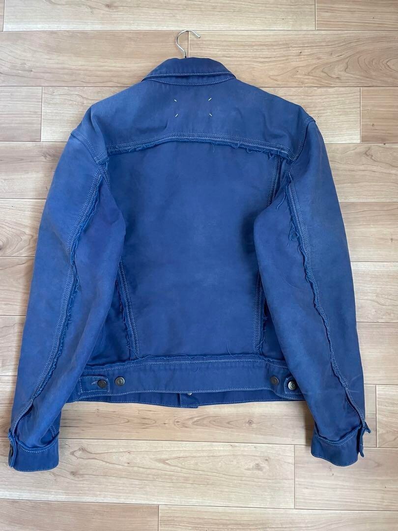 Maison Margiela moleskin Jacket Blouse Men Size 46 Blue 23SS Maison Margiela moleskin Jacket Blouse Men Size 46 Blue 23SS