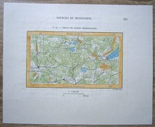 1892 Perron map: Region of sources of Mississippi, Minnesota, #78