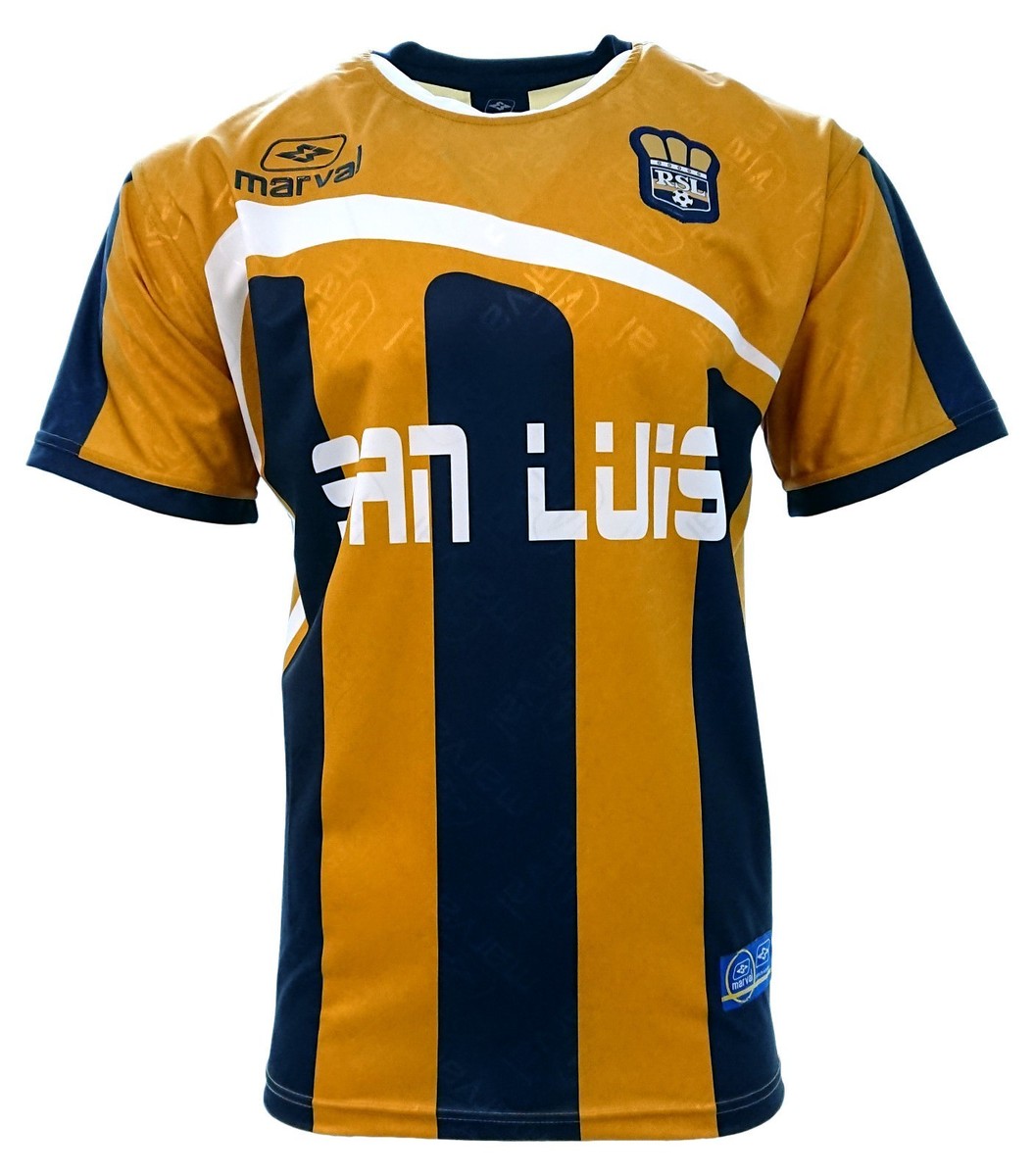 San Luis Adult Men Soccer Jersey Gold by Marval
