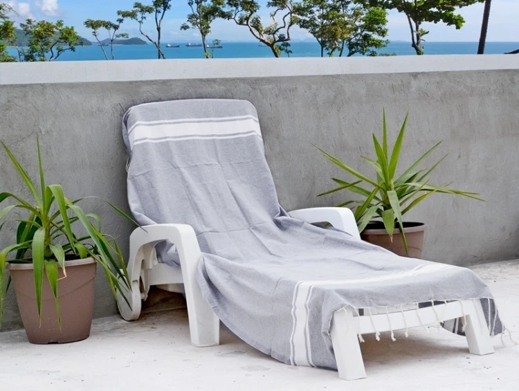 Toalla turca Foutaway Toalla Fouta Spa Baño Sarong Envoltura de playa 100 % algodón 38"x78" Foto 2 de 4