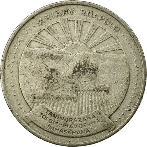 [#673542] Moneta, Madagascar, 20 Ariary, 1978, British Royal Mint, VF(20-25), Ni - Zdjęcie 1 z 2