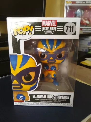 Funko Pop! Marvel Edición Lucha Libre. #711 El Animal Indestructible (Wolverine)