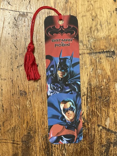 Vtg 1997 Batman & Robin Chris O'Donnell George Clooney DC Comics Bookmark 90s!