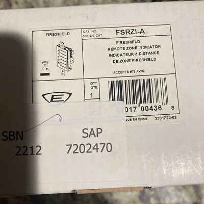 Edwards FSRZI-A Fireshield Remote Zone Indicator