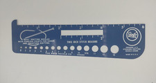 Vintage Boye U.S. Standard Knitting Needle Gauge Two Inch Stitch Measure Ruler
