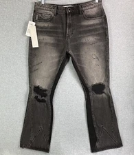 Havman Mars Bootcut Jeans Galactic (Black) Men's 36wX32 NWT $259 Retail