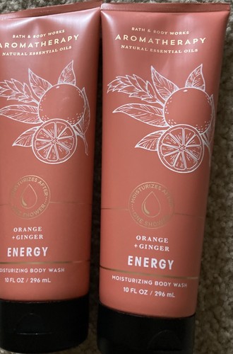 Bath & Body Works ORANGE GINGER Aromatherapy SHEA Cream Lot Of 2 Tube 8 Oz NEW - Picture 2 of 4