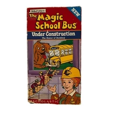 THE MAGIC SCHOOL BUS CARTOON VHS UNDER CONTRUCTION SCHOLASTIC UNTESTED KIDS