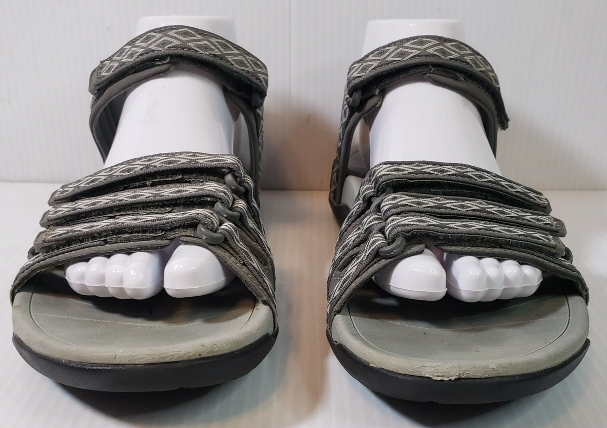 Gray Synthetic Textile VIAKIX Napali Strappy Slingback Walking Sandals