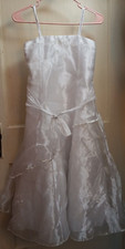 Peachy Kids Formal Bridal Flower Girl White Dress Size 10